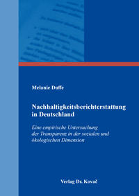 Vorderes Coverbild Nachhaltigkeitsberichterstattung in Deutschland