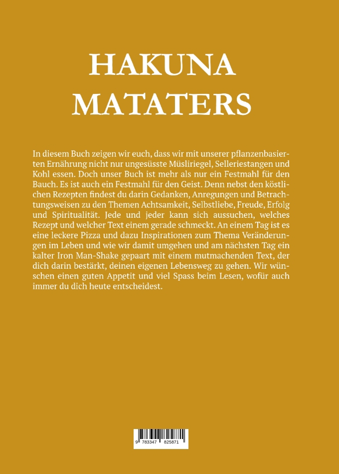 Rückseitencover Hakuna Mataters