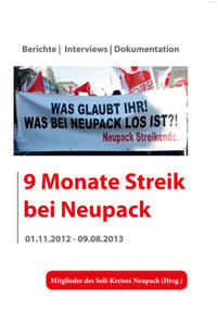 Vorderes Coverbild 9 Monate Streik bei Neupack