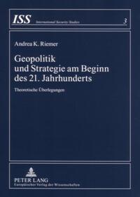 Vorderes Coverbild Geopolitik und Strategie am Beginn des 21. Jahrhunderts