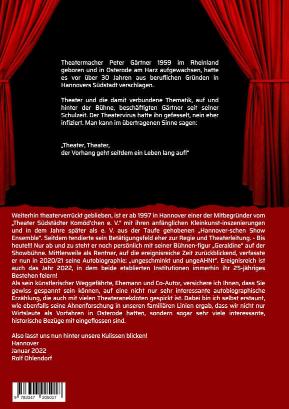 Rückseitencover . . . ungeschminkt . . . ungeAHNt