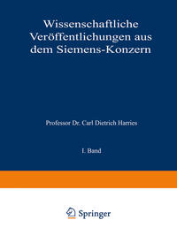 Vorderes Coverbild Wissenschaftliche Veröffentlichungen aus dem Siemens-Konzern