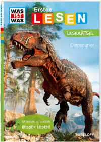 Vorderes Coverbild WAS IST WAS Erstes Lesen. Leserätsel Dinosaurier