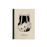 Vorderes Coverbild matabooks - Steifbroschur Dahara A6 "Backpack"