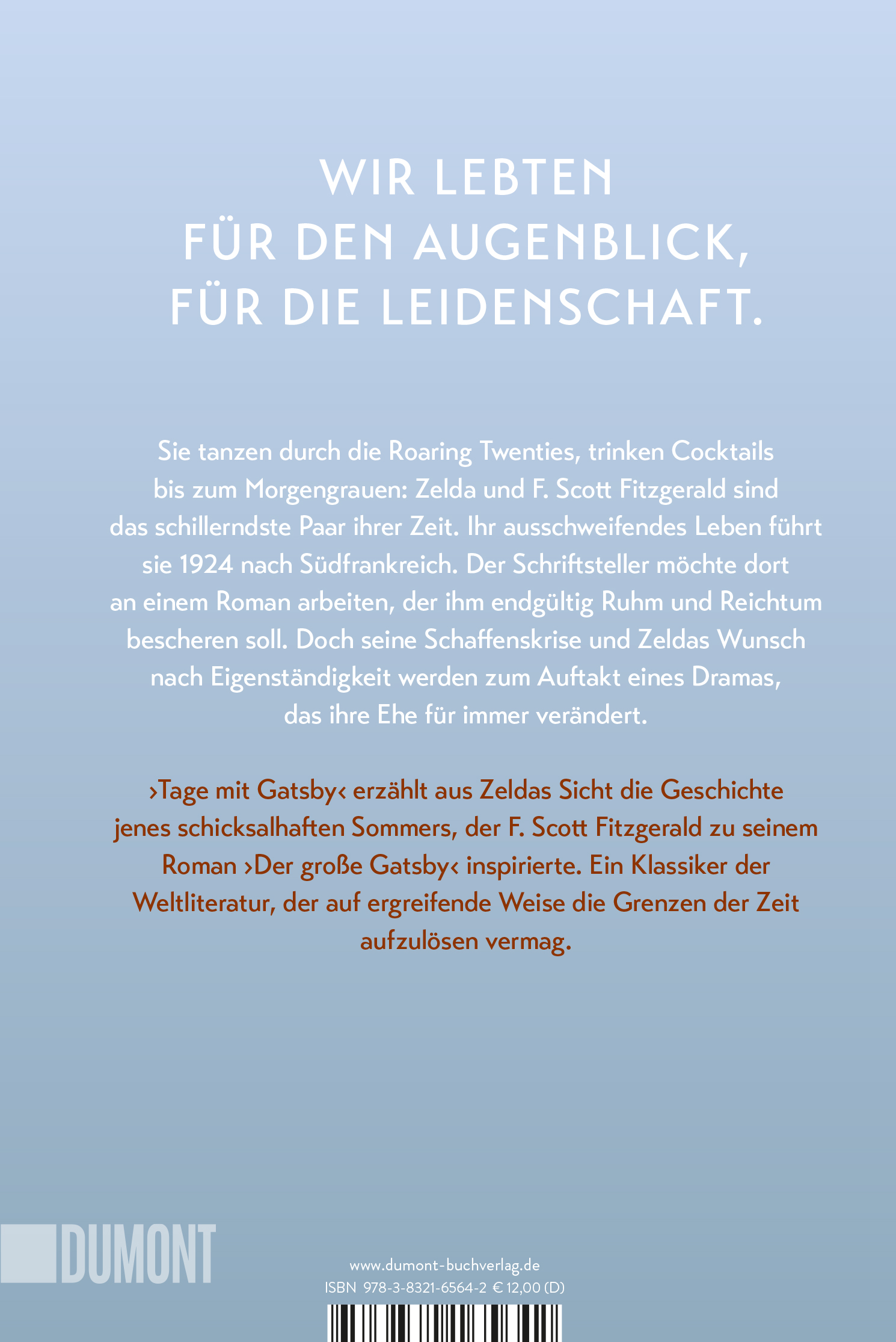 Rückseitencover Tage mit Gatsby