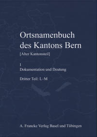 Vorderes Coverbild OrtsNamenbuch des Kantons Bern