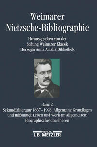Vorderes Coverbild Weimarer Nietzsche-Bibliographie in 5 Bänden