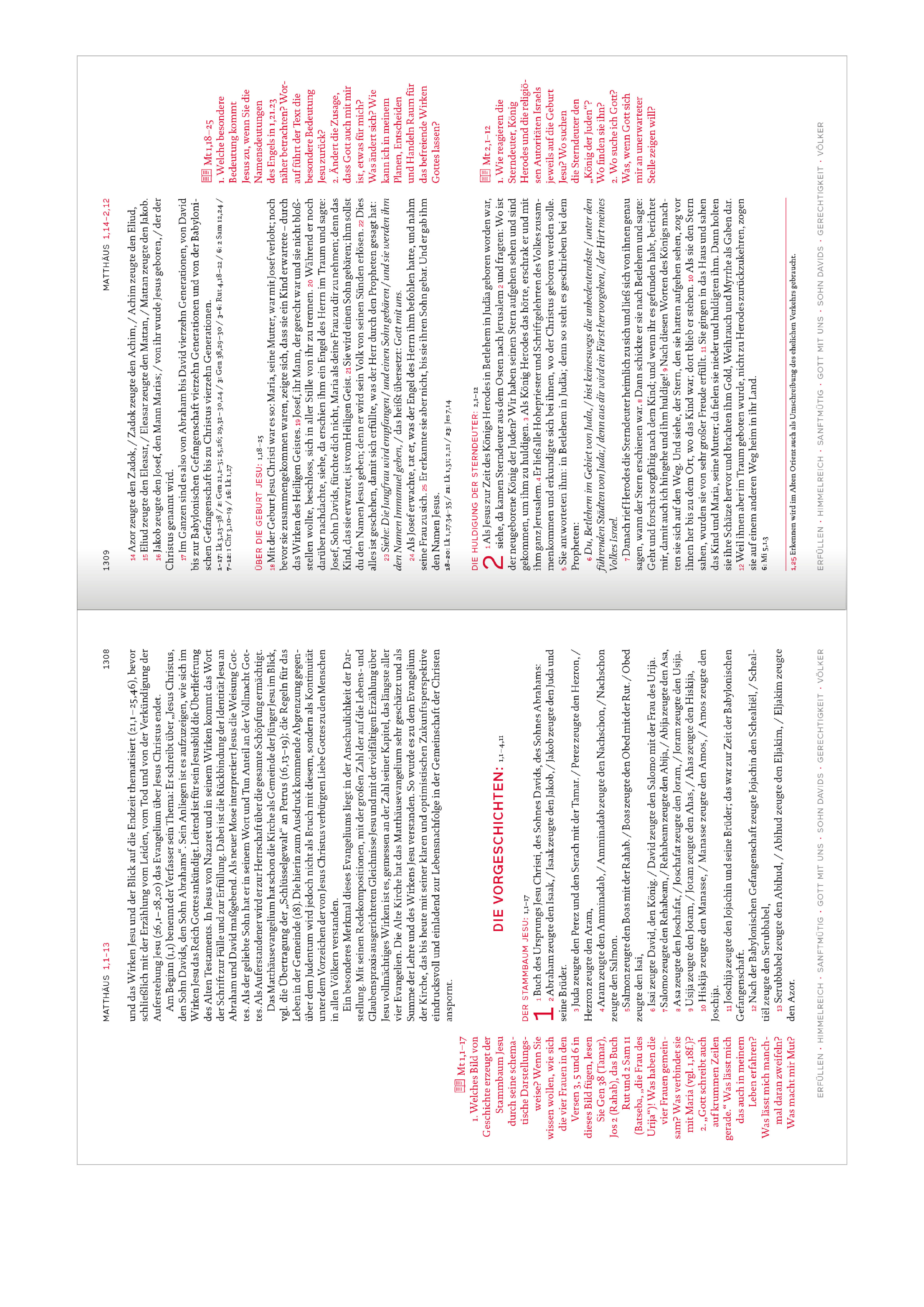 Beispielinhalt (Bild) Lectio divina Neues Testament