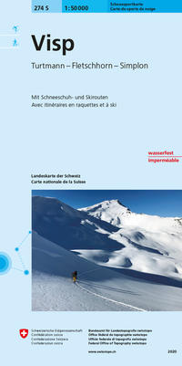 Vorderes Coverbild 274S Visp Schneesportkarte