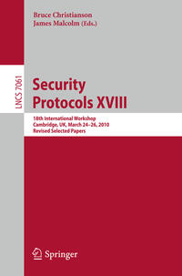 Vorderes Coverbild Security Protocols XVIII