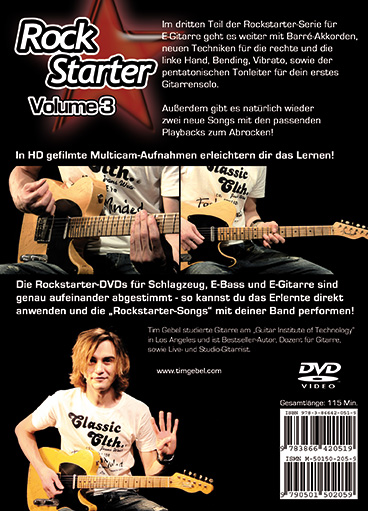 Rückseitencover Rockstarter Vol. 3 - E-Gitarre