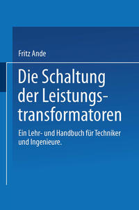 Vorderes Coverbild Die Schaltung der Leistungstransformatoren
