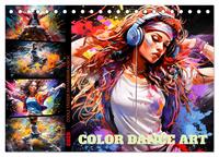 Vorderes Coverbild Color Dance Art (Tischkalender 2025 DIN A5 quer), CALVENDO Monatskalender