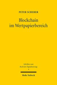 Vorderes Coverbild Blockchain im Wertpapierbereich