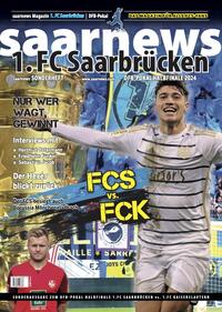 Vorderes Coverbild Magazin 1. FC Saarbrücken DFB-Pokal 2023/24 gegen 1. FC Kaiserslautern