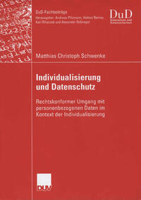 Vorderes Coverbild Individualisierung und Datenschutz
