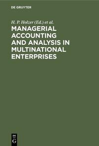 Vorderes Coverbild Managerial Accounting and Analysis in Multinational Enterprises