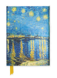 Vorderes Coverbild Premium Notizbuch DIN A5: Vincent van Gogh, Sternennacht über der Rhone
