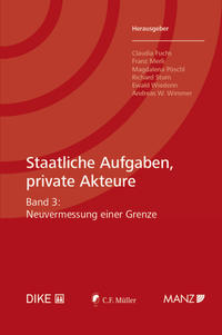 Vorderes Coverbild Staatliche Aufgaben, private Akteure