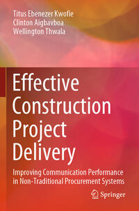 Vorderes Coverbild Effective Construction Project Delivery