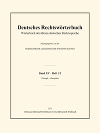 Vorderes Coverbild Deutsches Rechtswörterbuch
