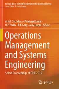 Vorderes Coverbild Operations Management and Systems Engineering