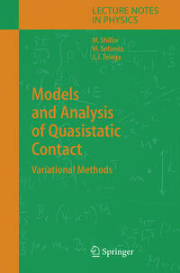 Vorderes Coverbild Models and Analysis of Quasistatic Contact