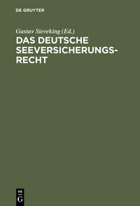 Vorderes Coverbild Das deutsche Seeversicherungsrecht