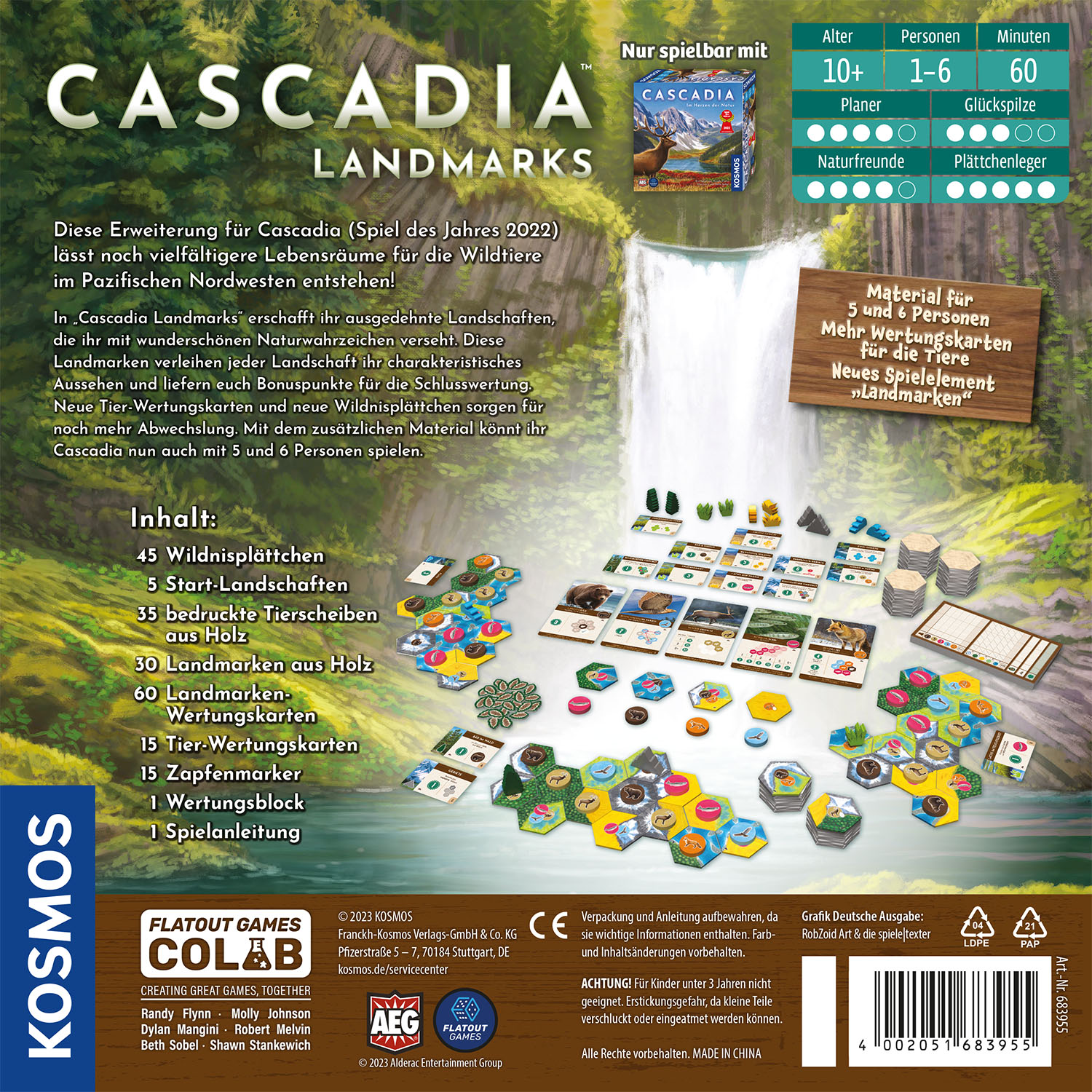 Rückseitencover Cascadia Landmarks Erweiterung