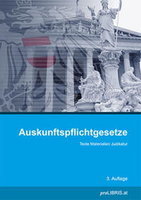 Vorderes Coverbild Auskunftspflichtgesetze