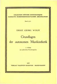 Vorderes Coverbild Grundlagen der autonomen Musikästhetik