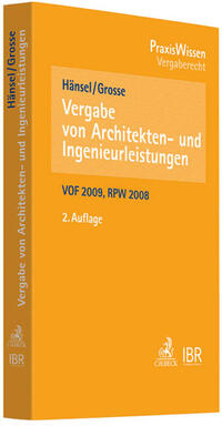Vorderes Coverbild Vergabe von Architekten- und Ingenieurleistungen