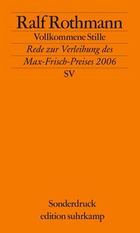 Vorderes Coverbild Vollkommene Stille
