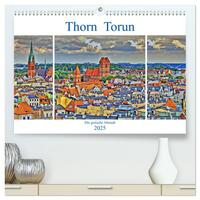 Vorderes Coverbild Thorn Torun - Die gotische Altstadt (hochwertiger Premium Wandkalender 2025 DIN A2 quer), Kunstdruck in Hochglanz