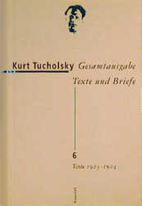 Vorderes Coverbild Gesamtausgabe Texte und Briefe 6