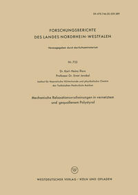 Vorderes Coverbild Mechanische Relaxationserscheinungen in vernetztem und gequollenem Polystyrol