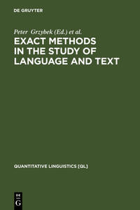 Vorderes Coverbild Exact Methods in the Study of Language and Text