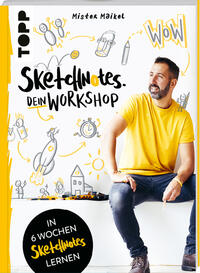 Vorderes Coverbild Sketchnotes - Dein Workshop mit Mister Maikel