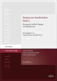 Vorderes Coverbild Syntax aus Saarbrücker Sicht 3