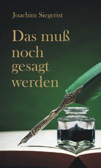 Vorderes Coverbild Das muß noch gesagt werden