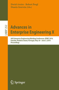 Vorderes Coverbild Advances in Enterprise Engineering X