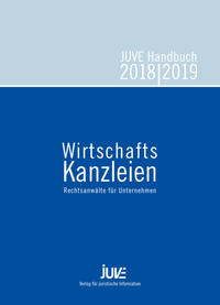 Vorderes Coverbild JUVE Handbuch Wirtschaftskanzleien 2018/2019