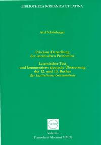 Vorderes Coverbild Priscians Darstellung der lateinischen Pronomina