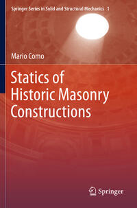 Vorderes Coverbild Statics of Historic Masonry Constructions