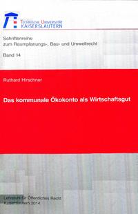 Vorderes Coverbild Das kommunale Ökokonto als Wirtschaftsgut