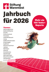 Vorderes Coverbild Stiftung Warentest Jahrbuch 2026