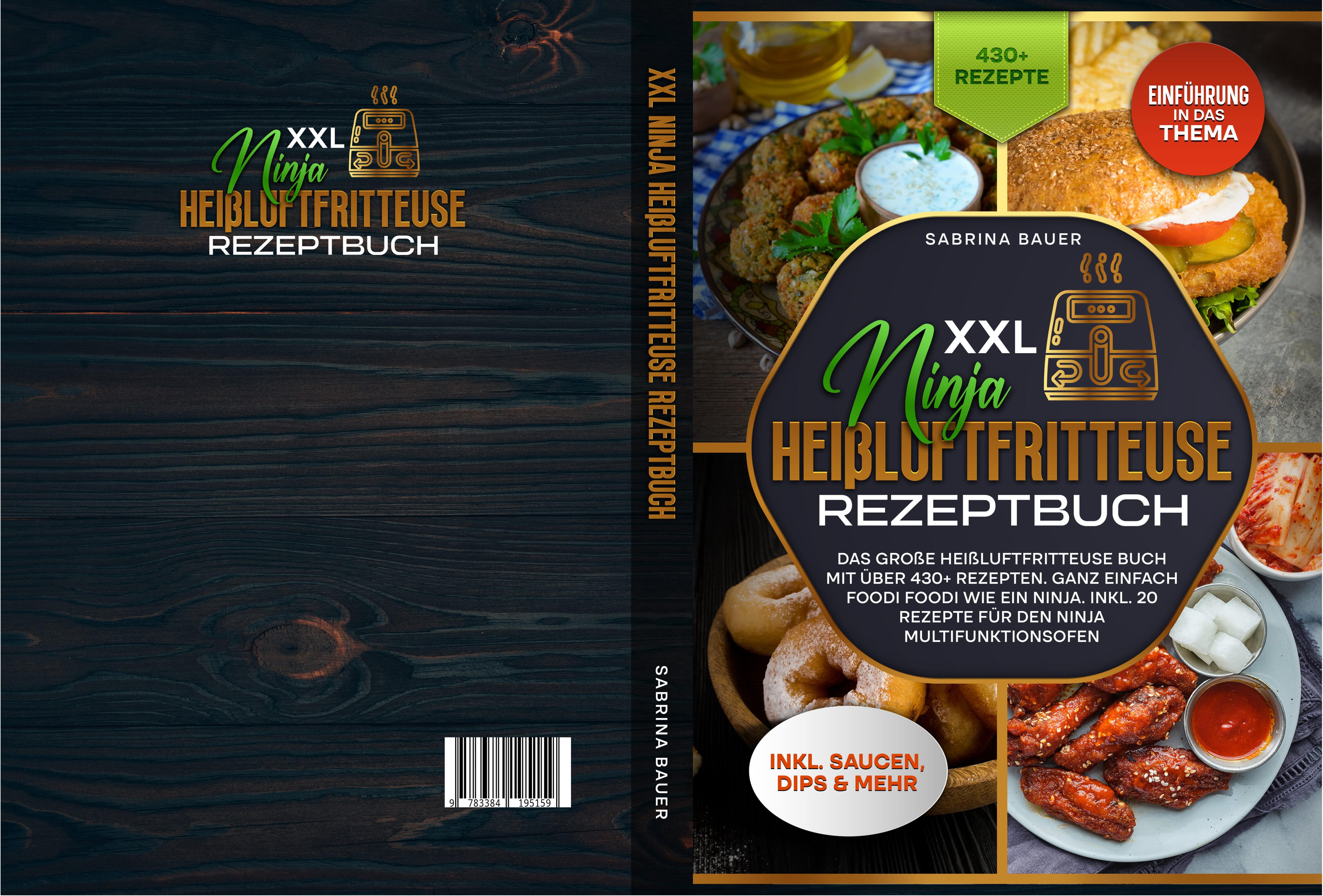 Gesamtes Coverbild XXL Ninja Heißluftfritteuse Rezeptbuch