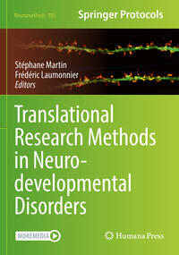 Vorderes Coverbild Translational Research Methods in Neurodevelopmental Disorders