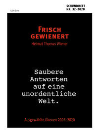 Vorderes Coverbild FRISCH GEWIENERT