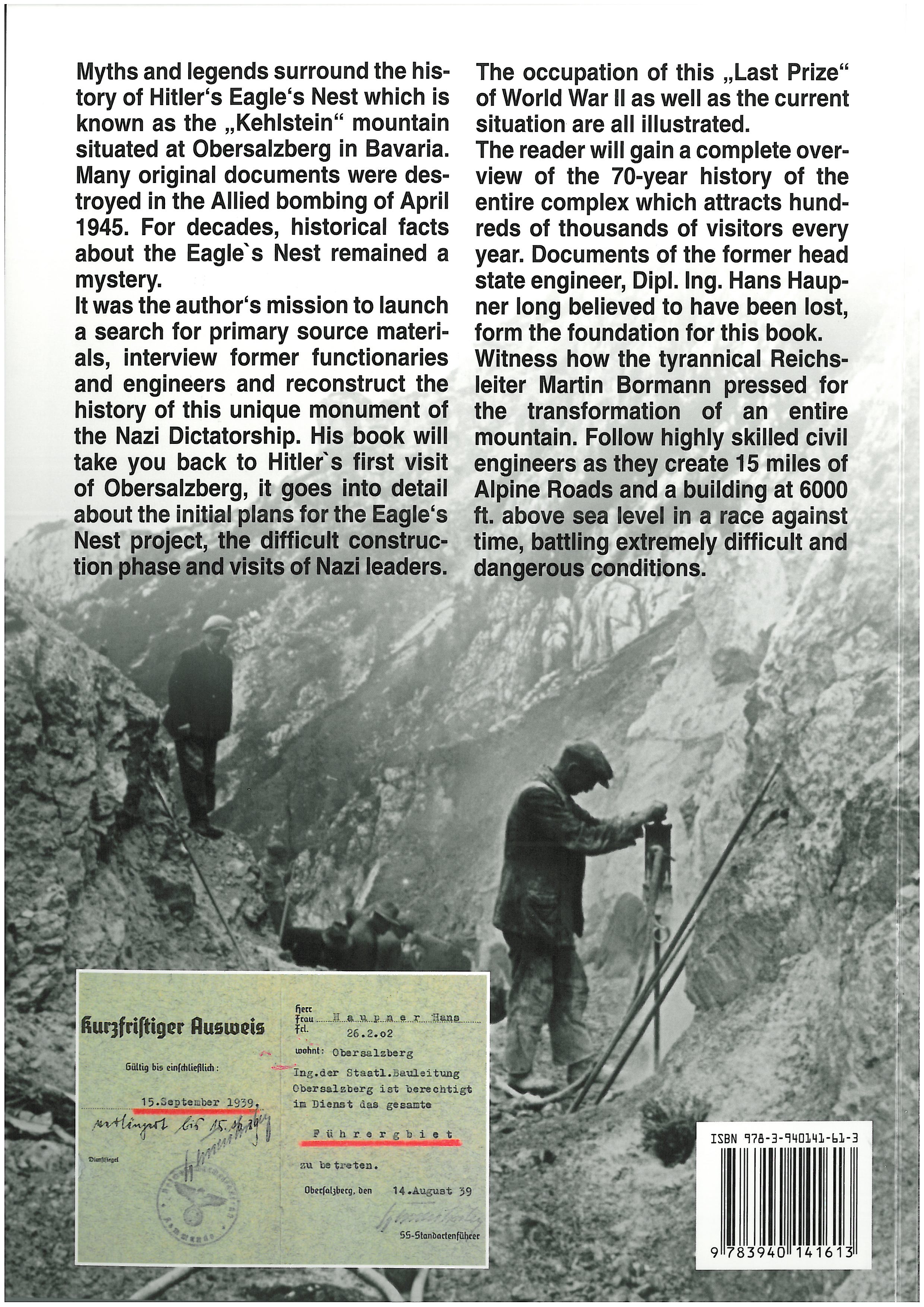 Rückseitencover History of the Eagle´s Nest